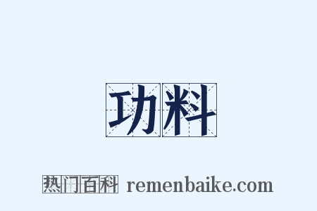 功料是什么意思的图片